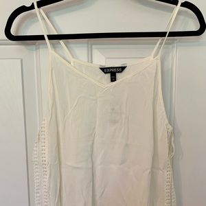 Off White Boho Cutout Crochet Express Top